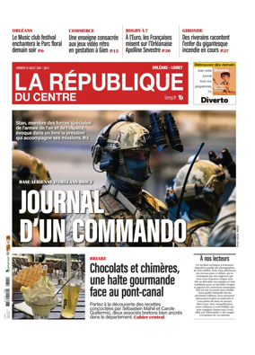 Cover of La Republique du Centre (Orleans - Loiret))