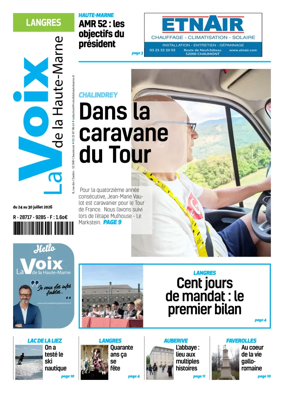 Cover of La Voix de la Haute-Marne edition Langres