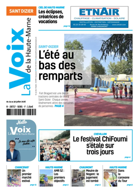 Cover of La Voix de la Haute-Marne edition Saint-Dizier