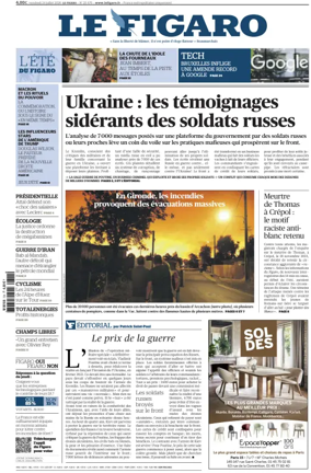 Cover of Le Figaro