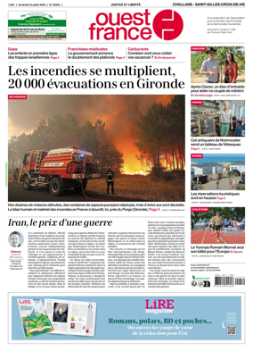 Cover of Ouest France (Challans / Saint-Gilles-Croix-de-Vie)