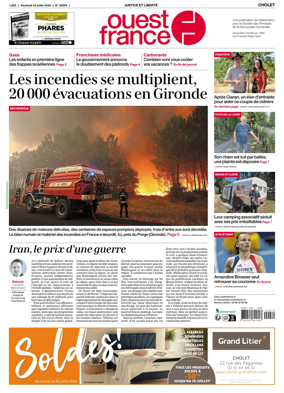 Cover of Ouest France (Cholet)