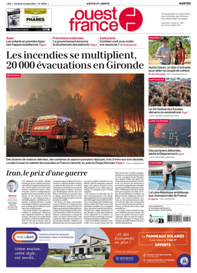 Cover of Ouest France (Nantes)