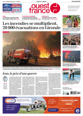 Cover of Ouest France (Pornic / Pays de Retz)