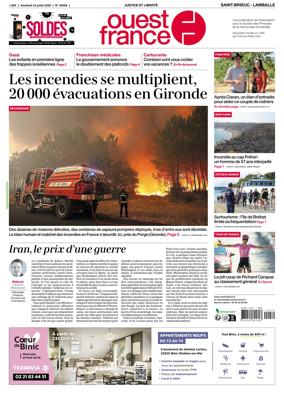Cover of Ouest-France (Saint-Brieuc Lamballe)