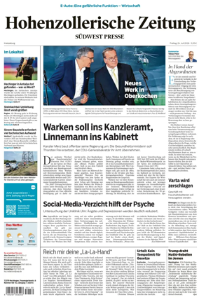 Cover of Hohenzollerische Zeitung