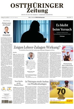 Cover of Ostthuringer Zeitung (Jena)