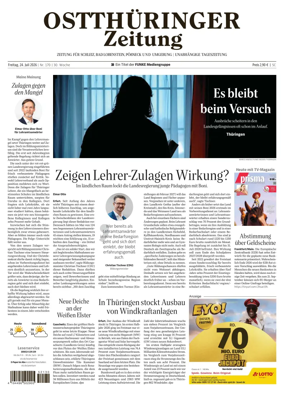 Cover of Ostthuringer Zeitung (Posneck)