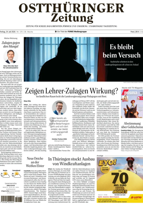 Cover of Ostthuringer Zeitung (Schleiz)
