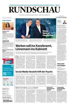 Cover of Rundschau fur den Schwabischen Wald – Der Kocherbote