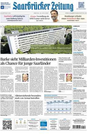 Cover of Saarbruecker Zeitung