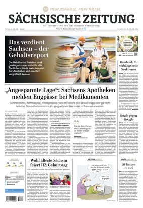 Cover of Sachsische Zeitung (Lobau-Zittau)