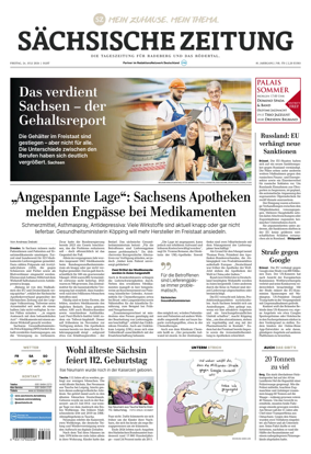 Cover of Sachsische Zeitung (Rodertal)