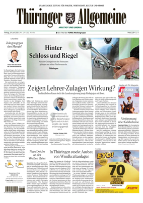 Cover of Thuringer Allgemeine (Arnstadt und Ilmenauz)