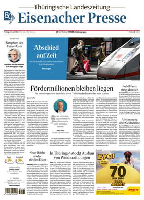 Cover of Thuringische Landeszeitung (Eisenach)