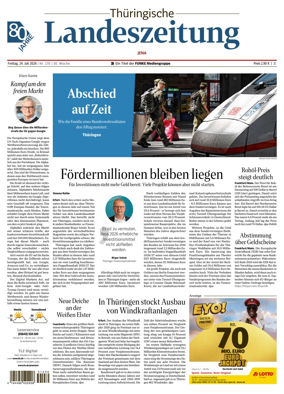 Cover of Thuringische Landeszeitung (Jena)