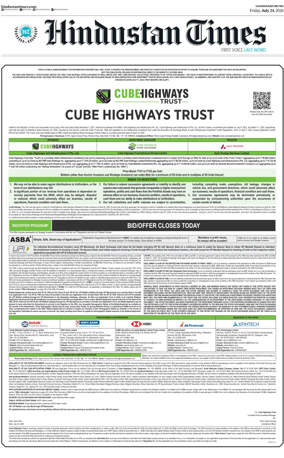 Cover of Hindustan Times (Bathinda)