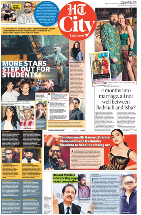 Cover of Hindustan Times (Lucknow) - Live