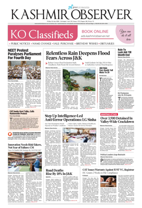 Cover of Kashmir Observer