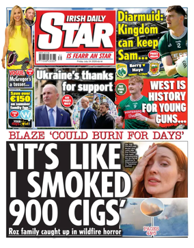Cover of Irish Daily Star