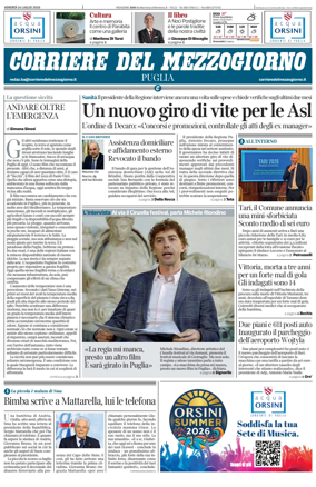 Cover of Corriere del Mezzogiorno (Puglia)