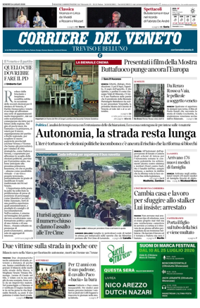 Cover of Corriere del Veneto (Treviso e Belluno)
