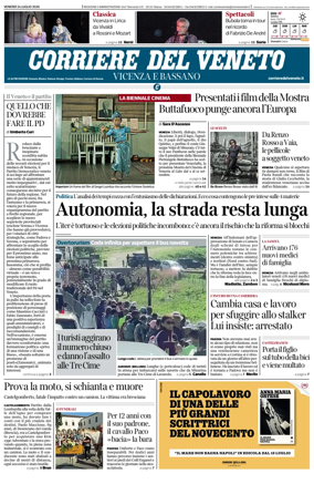Cover of Corriere del Veneto (Vicenza e Bassano)
