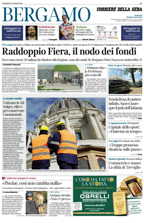 Cover of Corriere della Sera (Bergamo)