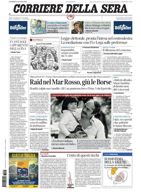 Cover of Corriere della Sera