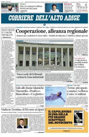 Cover of Corriere dell'Alto Adige