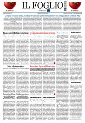 Cover of Il Foglio Quotidiano