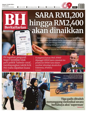 Cover of Berita Harian