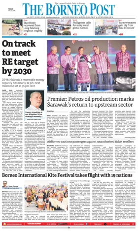 Cover of The Borneo Post (Sarawak)