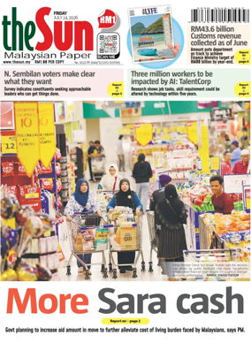 Cover of The Sun (Malaysia)