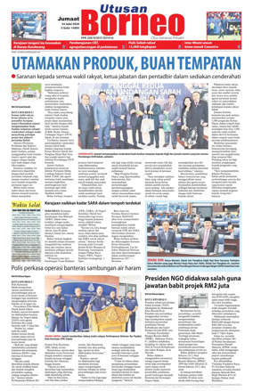Cover of Utusan Borneo (Sabah)