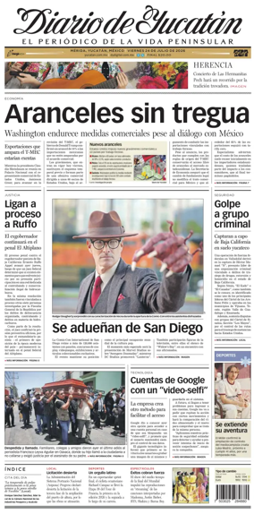 Cover of Diario de Yucatan