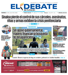 Cover of El Debate de Culiacan
