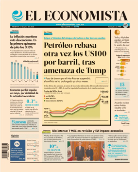 Cover of El Economista (Mexico)
