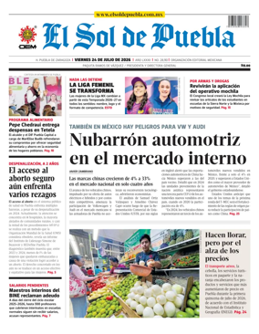 Cover of El Sol de Puebla