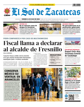 Cover of El Sol de Zacatecas