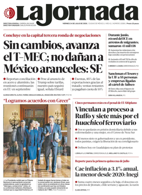 Cover of La Jornada
