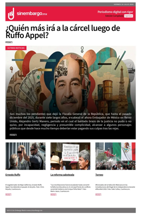 Cover of Sin Embargo Opinion
