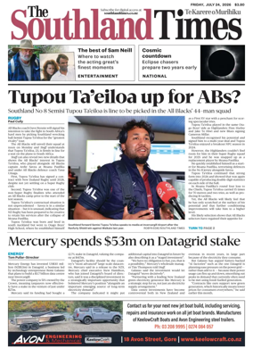 Cover of The Southland Times