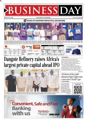 Cover of Business Day (Nigeria)