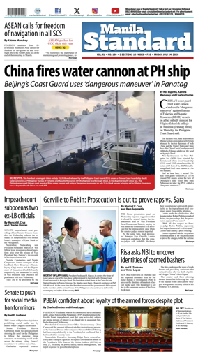 Cover of Manila Standard