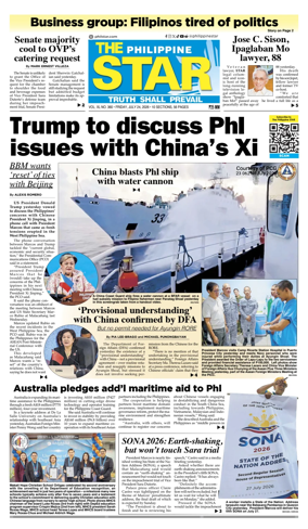 Cover of The Philippine Star