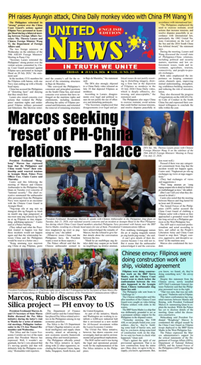 Cover of United News - English Edition