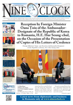 Cover of Nine o clock (Romania) Daily