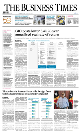Cover of The Business Times