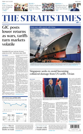 Cover of The Straits Times